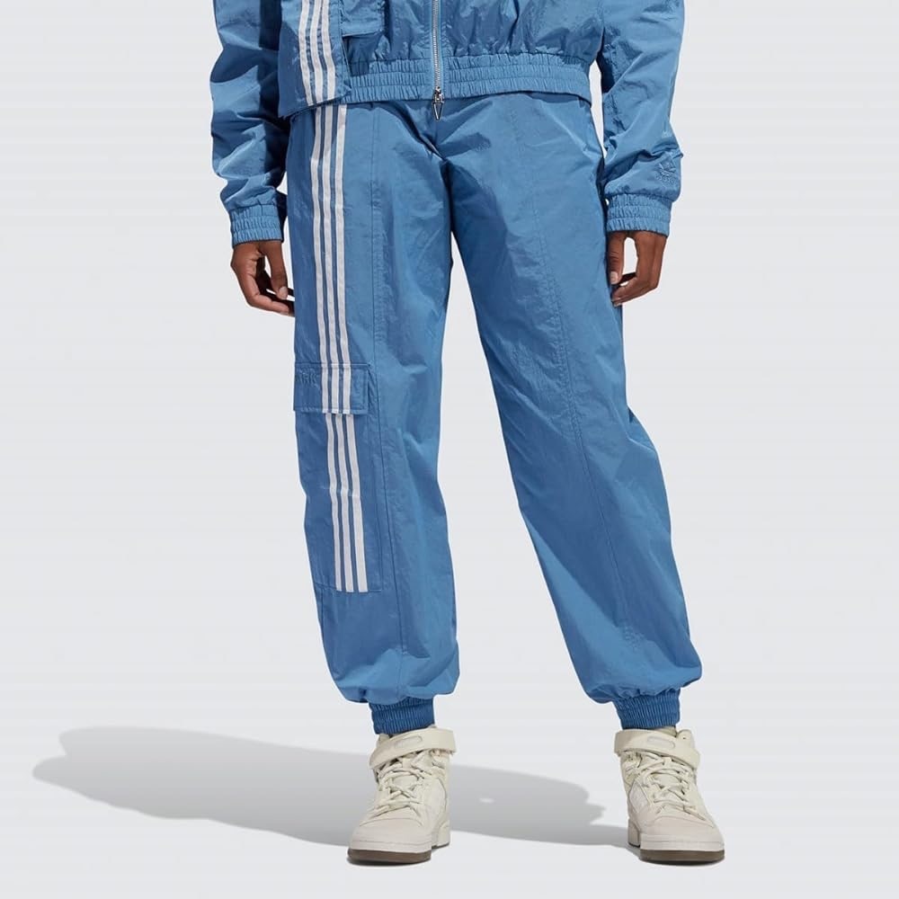 IVY PARK ICY PARK BLUE NYLON TRACK PANTS SIZE MEDIUM